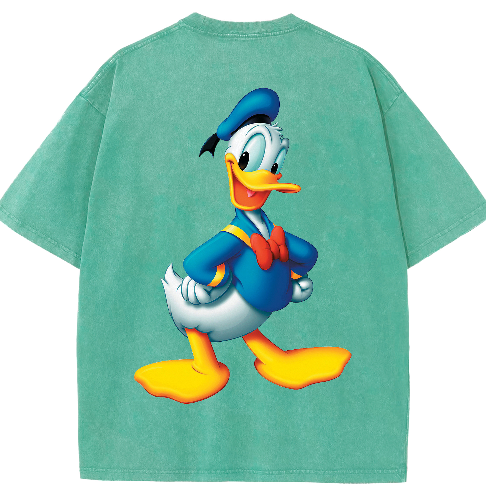 （画像用） ミッキーマウス Mickey Mouse 綿100% ヴィンテージ風 半袖Tシャツ（背面プリント）